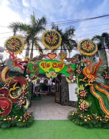 Trang Trí Cổng Cưới Rồng Phụng Long An