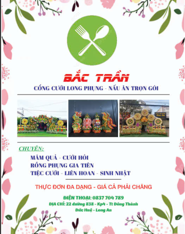 Nhận Nấu Ăn Dịch Vụ Tiệc Cưới Đức Huệ Long An