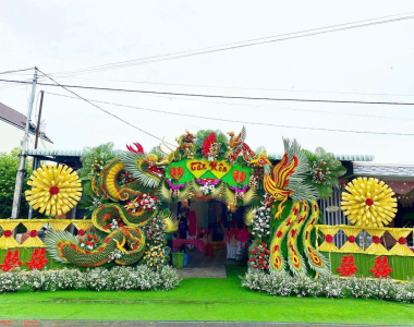 Cổng cưới rồng phụng đẹp